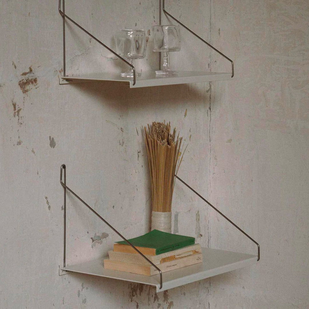 Single Shelf - Warm White Steel