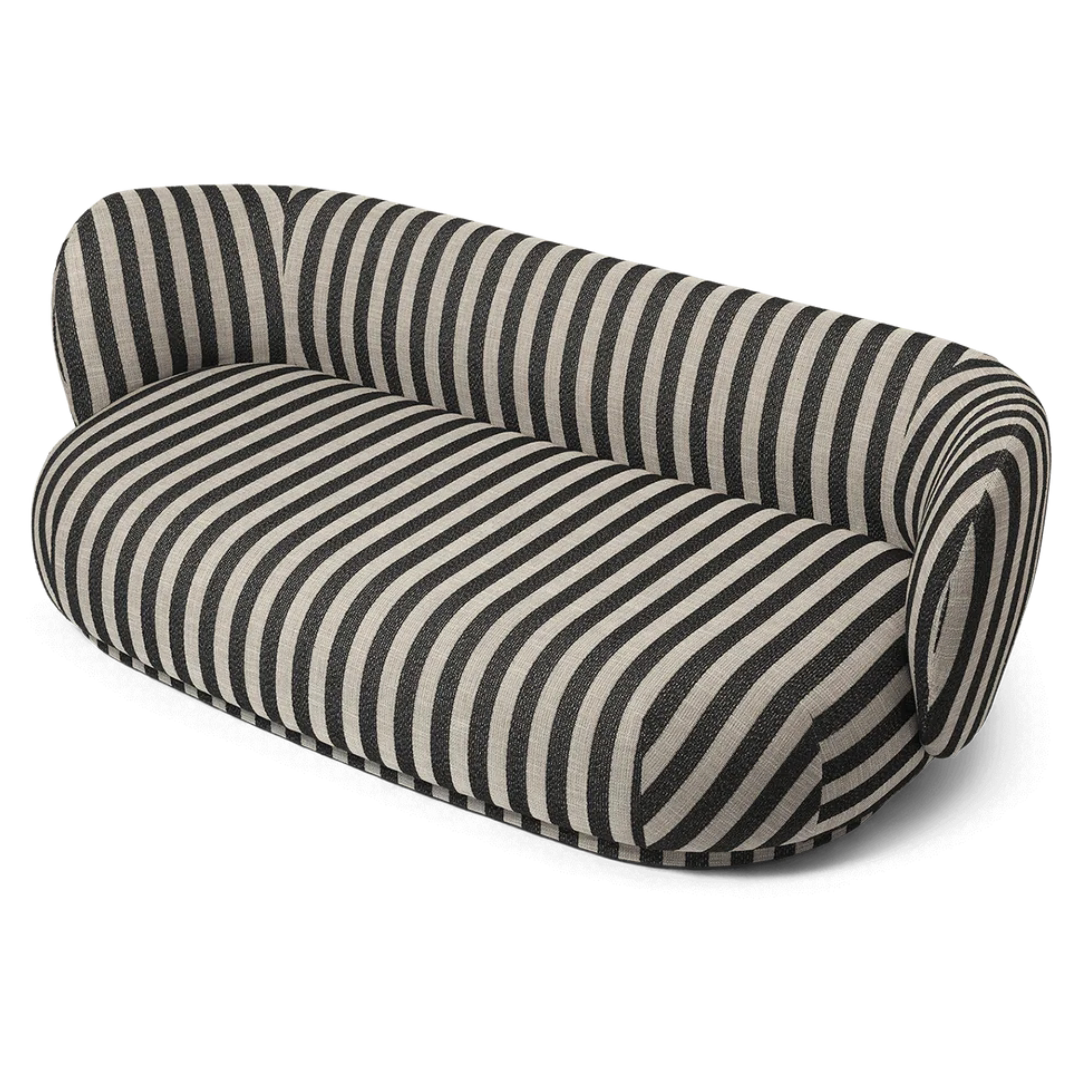 Rico Lounger Sofa - Louisiana - Sand/Black