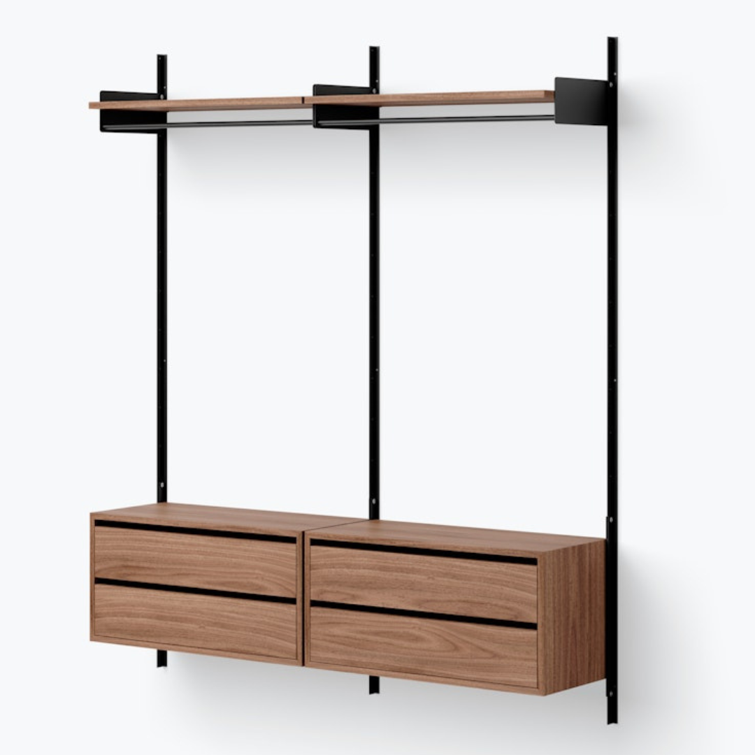 New Works Wardrobe Shelf Cabinets with Drawers