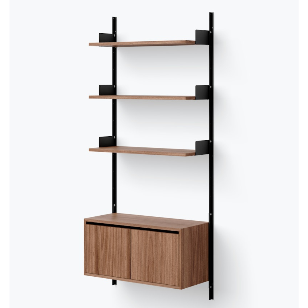 New Works Wall Shelf 1900 Cabinet Low with Doors