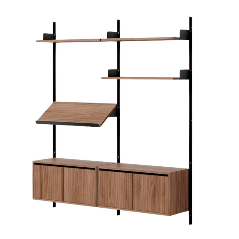 New Works Living Shelf Cabinets Low with Doors