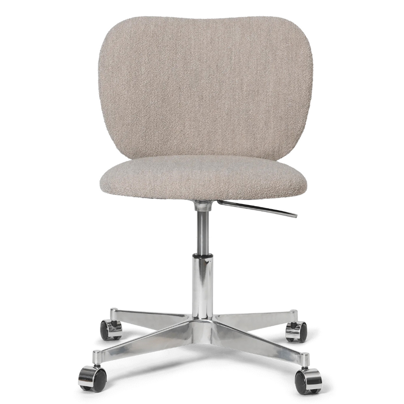 Rico Chair - Castors - Soft Bouclé - Natural