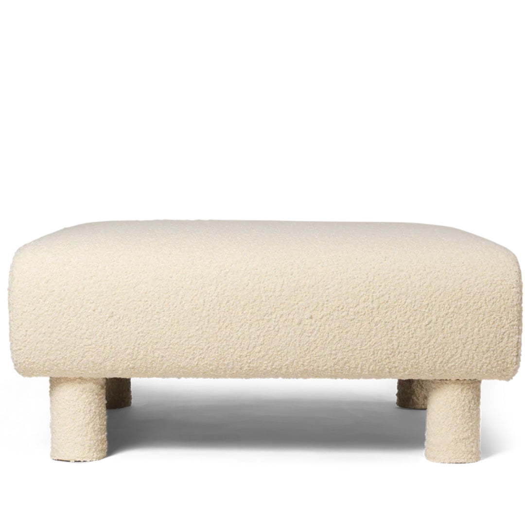 Dase Ottoman Nordic Bouclé - Off-White