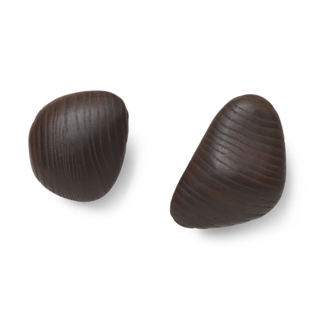 Cairn Hooks - Set of 2 - Dark Brown