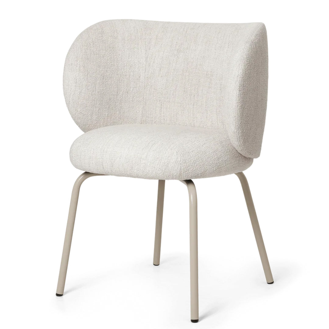 Rico Dining Chair - Bouclé Off-White/Cashmere