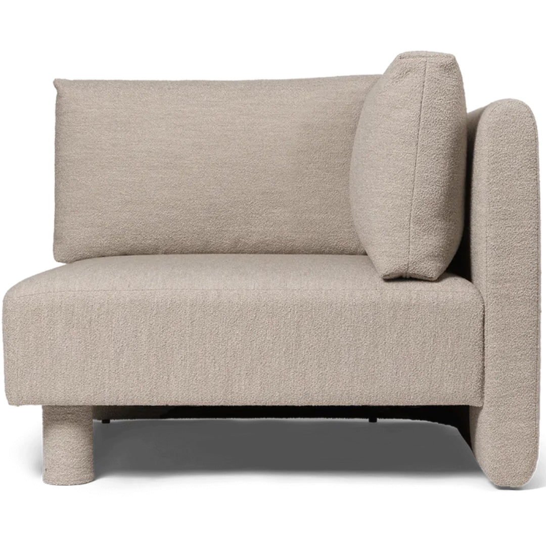 Dase Sofa Corner Soft Bouclé - Natural