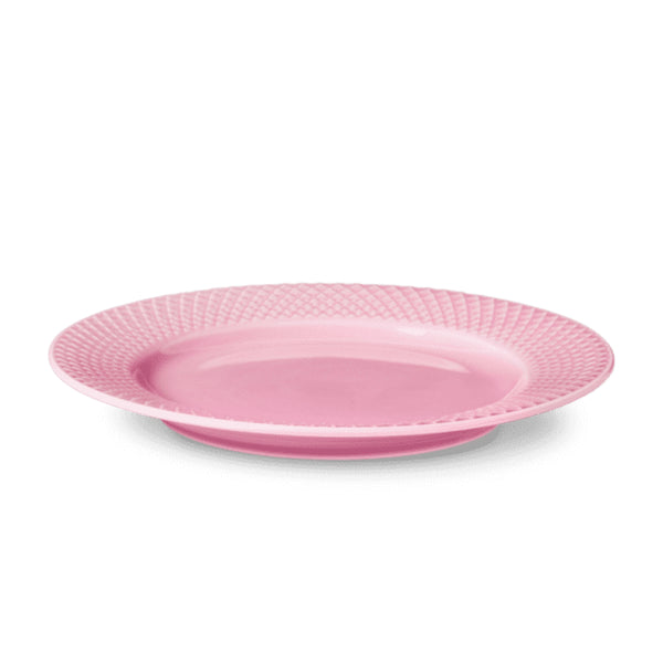 Lyngby Porcelain Rhombe Lunch Plate 21 Rose