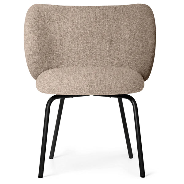 Rico Dining Chair - Bouclé Sand/Black