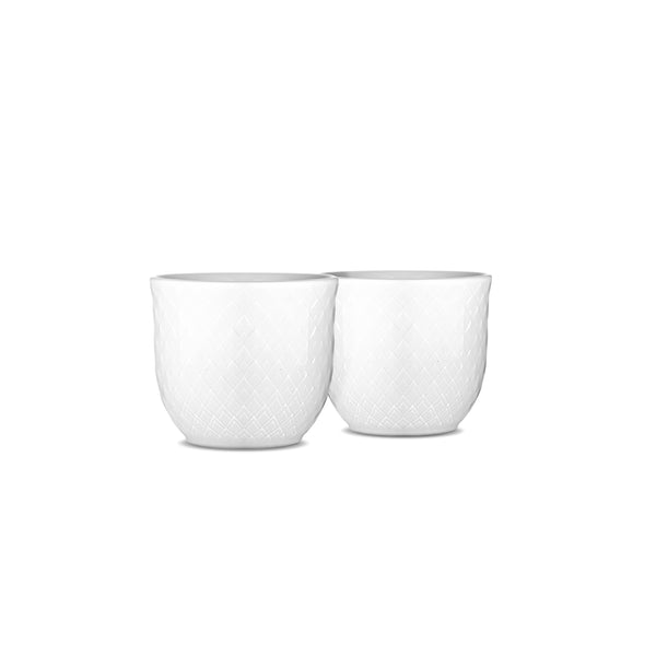 Lyngby Porcelain Rhombe Egg Cup Set of 2