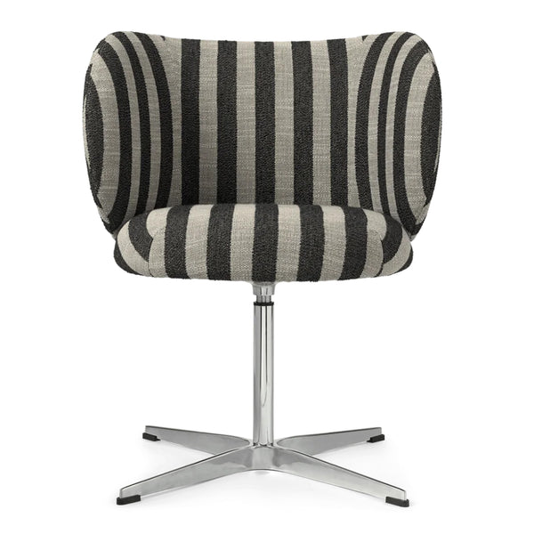 Rico Dining Chair - Swivel - Louisiana - Sand/Black