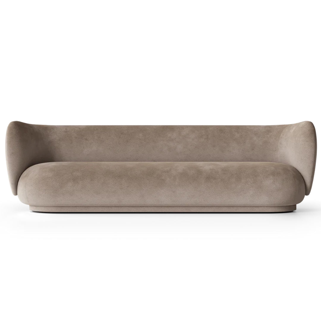 Rico 4-Seater Sofa - Faded Velvet - Beige