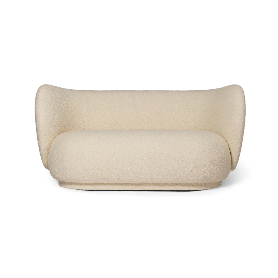 Rico 2-Seater Sofa - Nordic Bouclé - Off-White