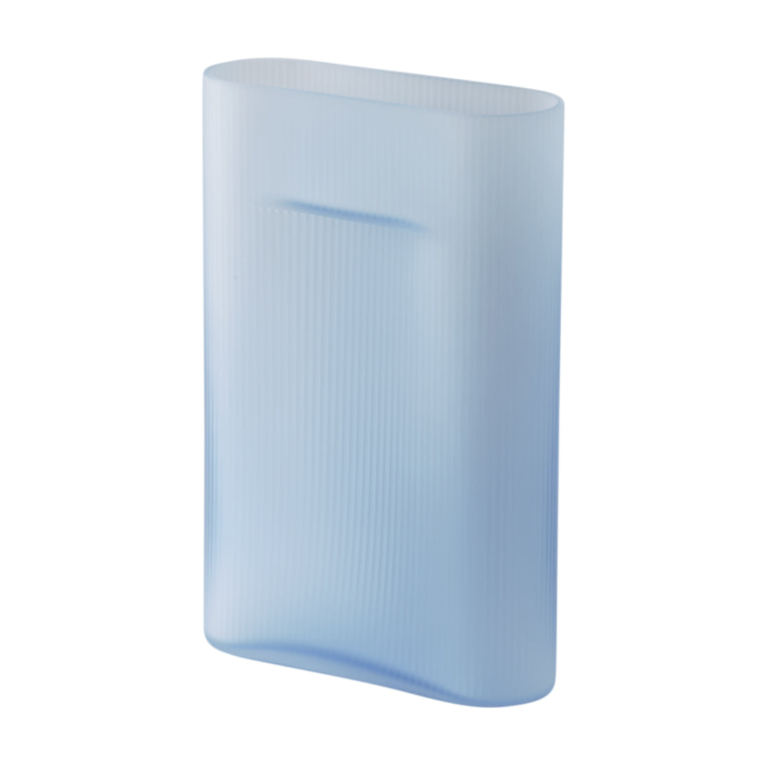 Ridge Vase Frosted Glass