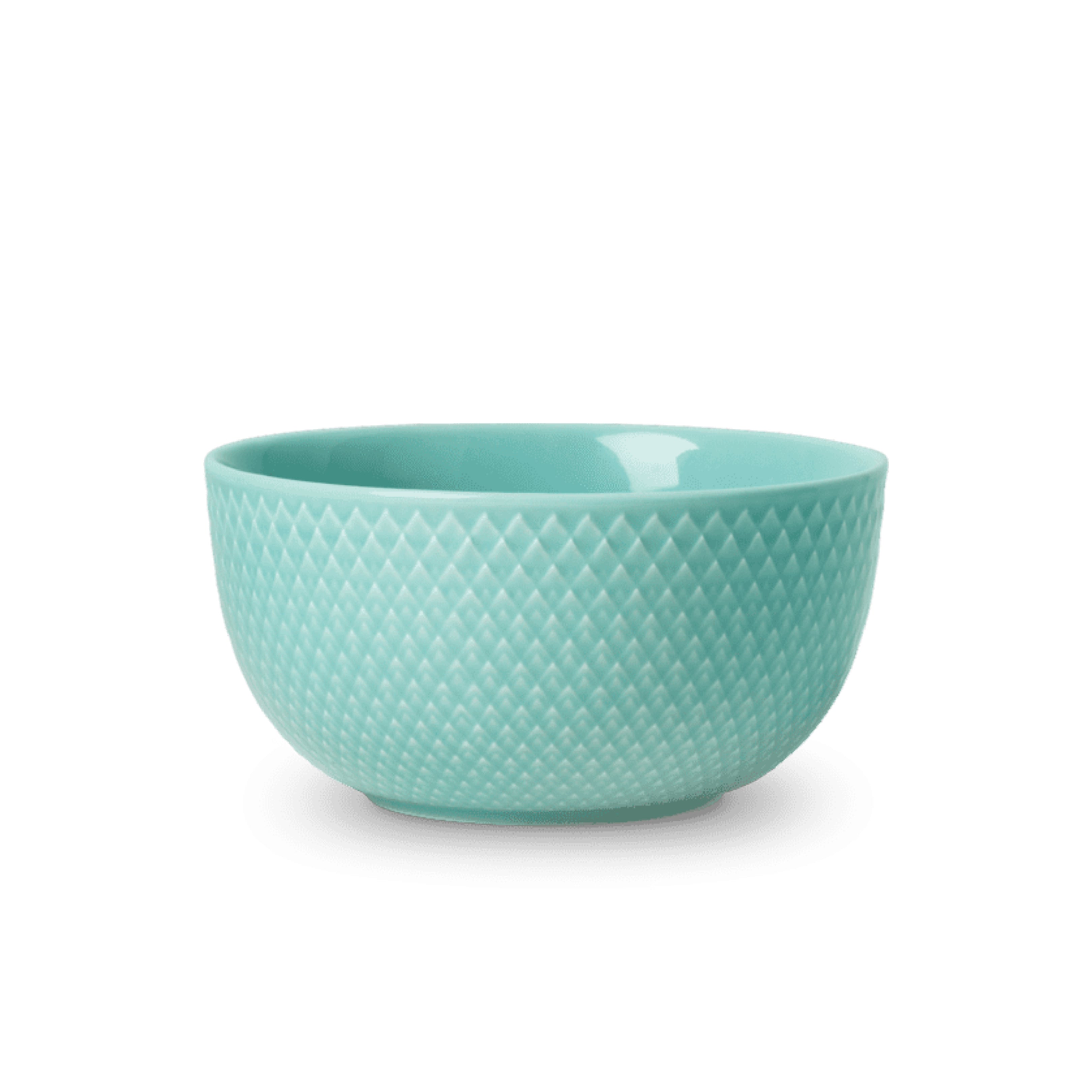 Lyngby Porcelain Rhombe Bowl 13 Aqua