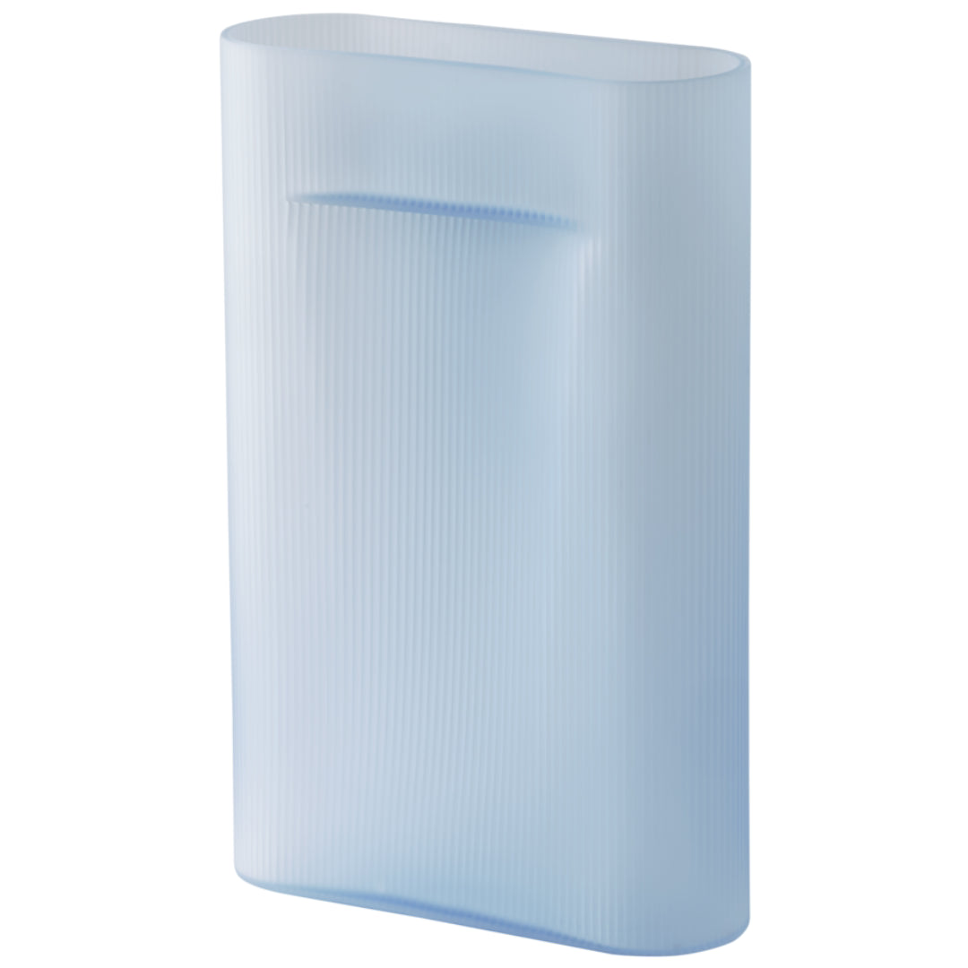 Ridge Vase Frosted Glass