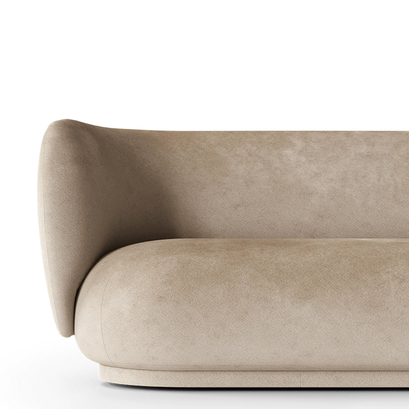 Rico 2-Seater Sofa - Faded Velvet - Sand