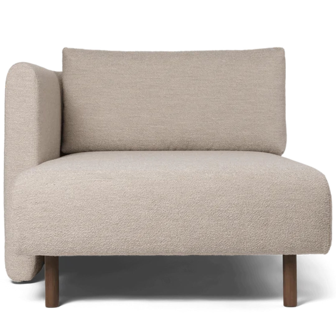 Dase Sofa Chaise Longue Left Soft Bouclé - Natural