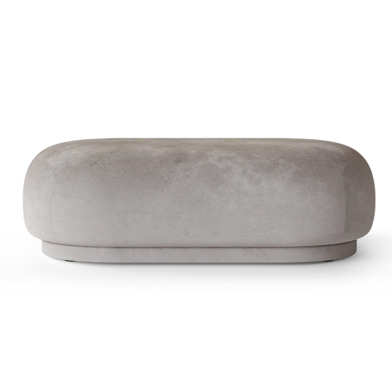 Rico Ottoman - Faded Velvet Concrete