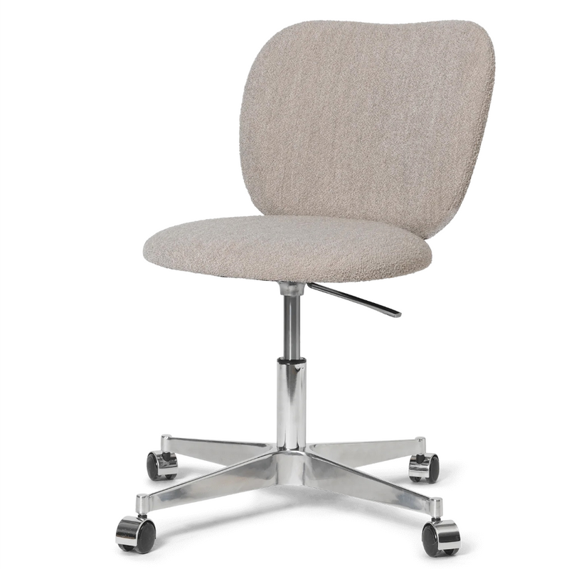 Rico Chair - Castors - Soft Bouclé - Natural