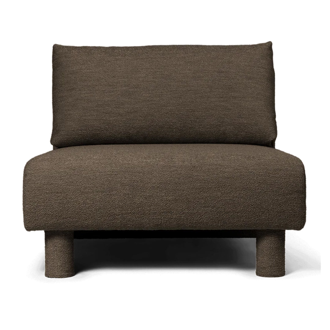 Dase Sofa Center Soft Bouclé - Dark Brown