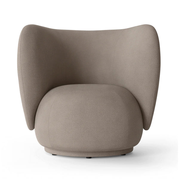 Rico Lounge Chair - Swivel - Brushed - Warm Grey