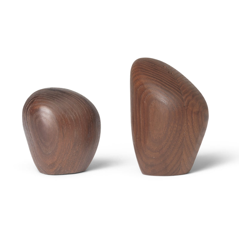 Cairn Salt and Pepper Shakers - Set of 2 - Dark Brown