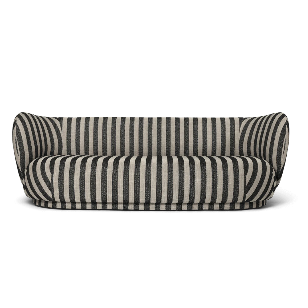 Rico Lounger Sofa - Louisiana - Sand/Black