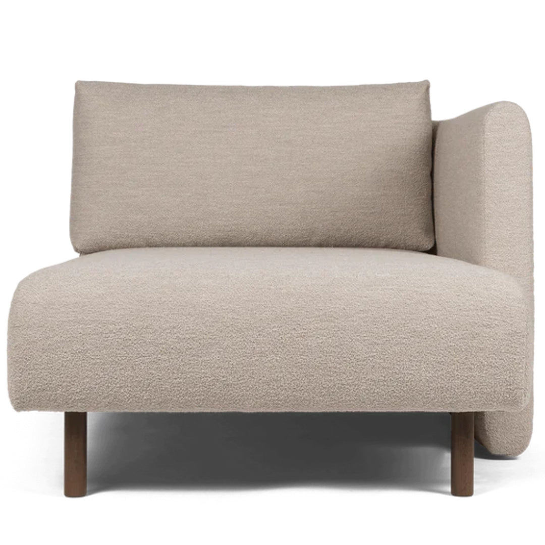 Dase Sofa Chaise Longue Right Soft Bouclé - Natural