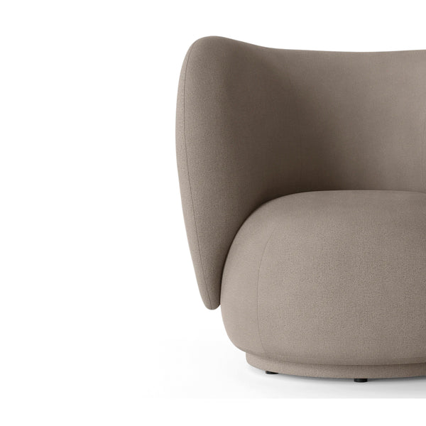 Rico Lounge Chair - Swivel - Brushed - Warm Grey