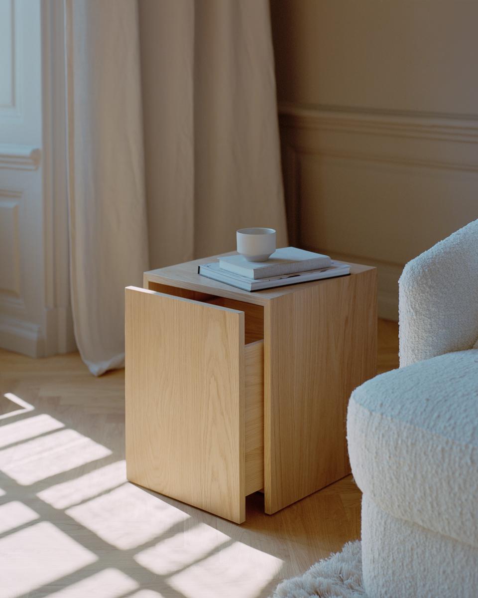 Mass Side Table with Drawer