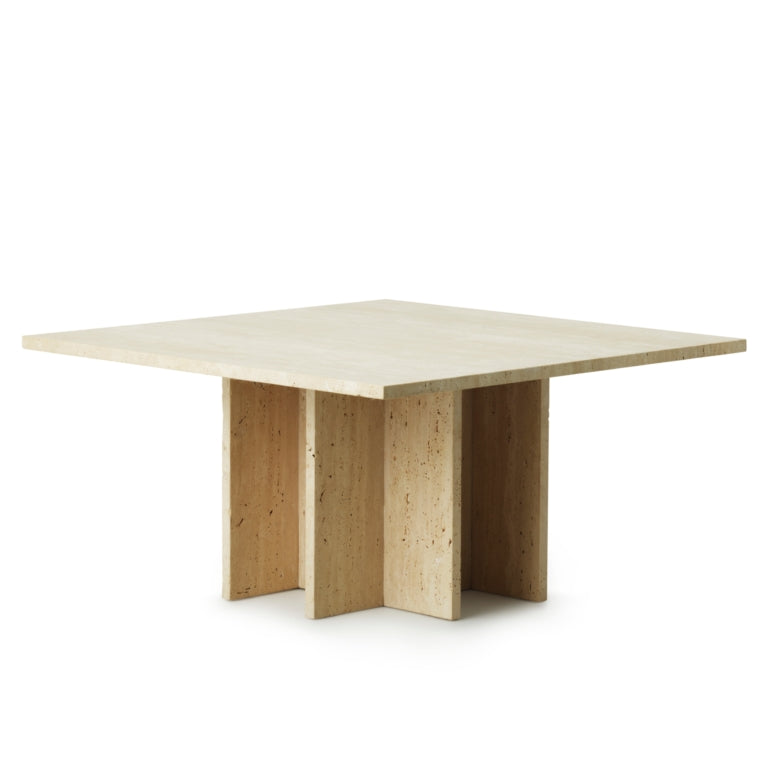 Square travertine coffee table top