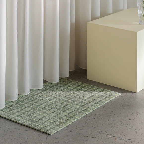 Grid Floor Mat - Matcha Lemon