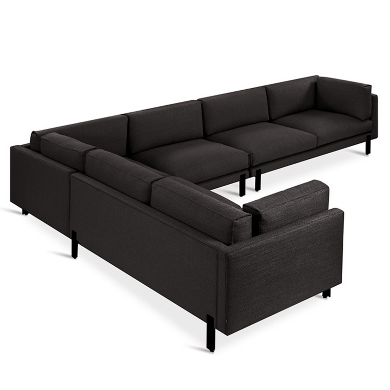 silverlake xl sectional andorra espresso left facing