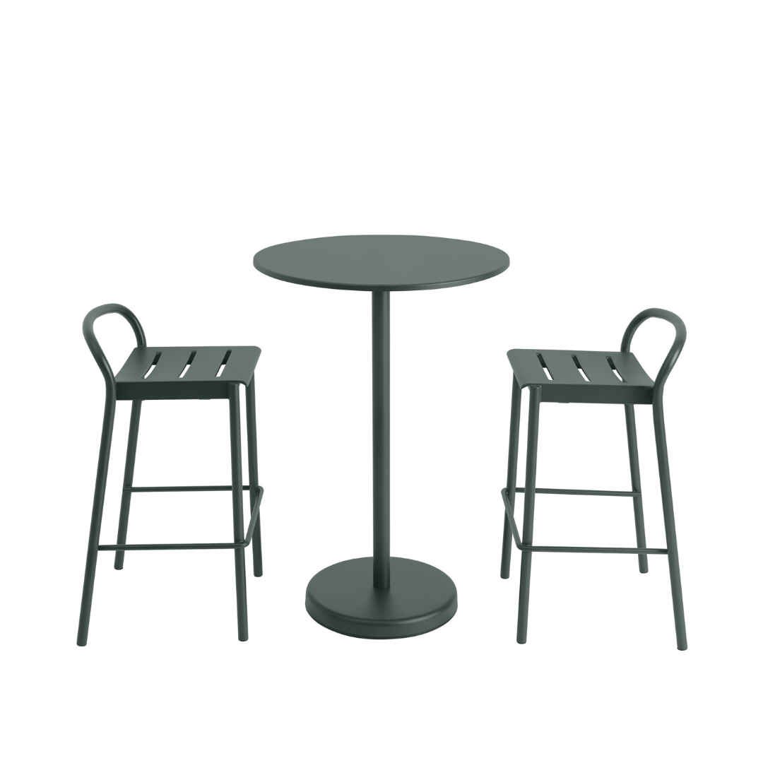 Linear Steel Bar Stool