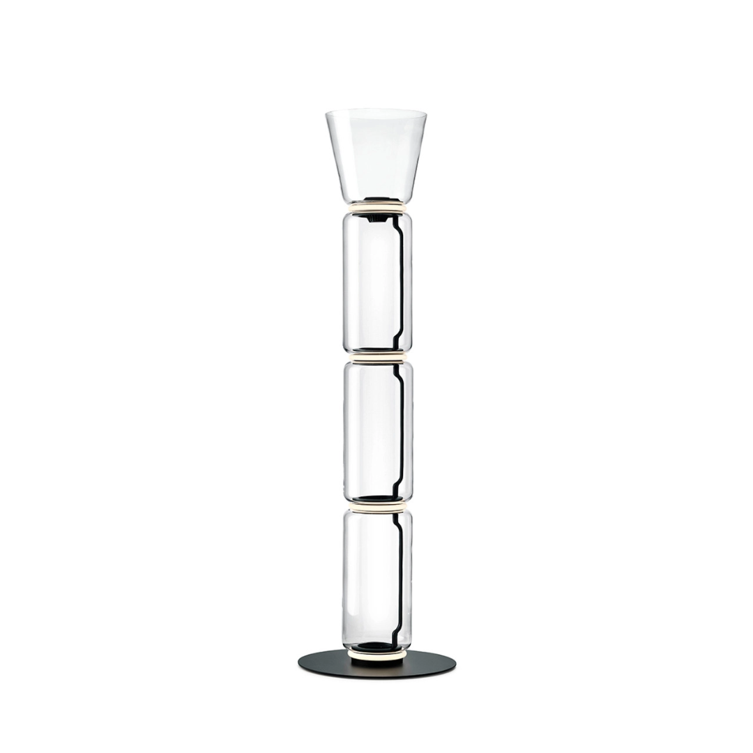 Noctambule LED Dimmable Floor Lamp - Tall Cylinders With Large Base