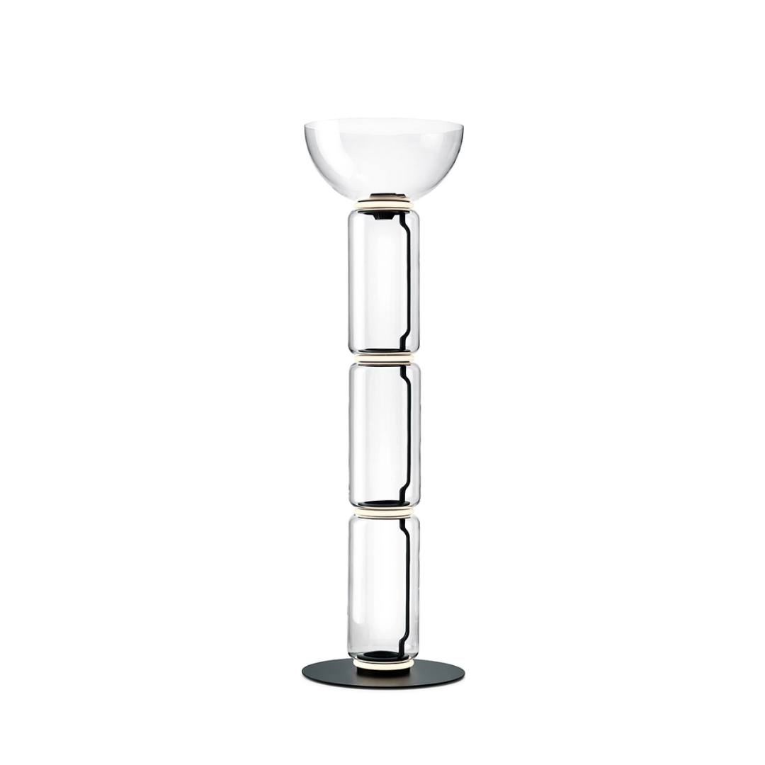 Noctambule LED Dimmable Floor Lamp - Tall Cylinders With Large Base