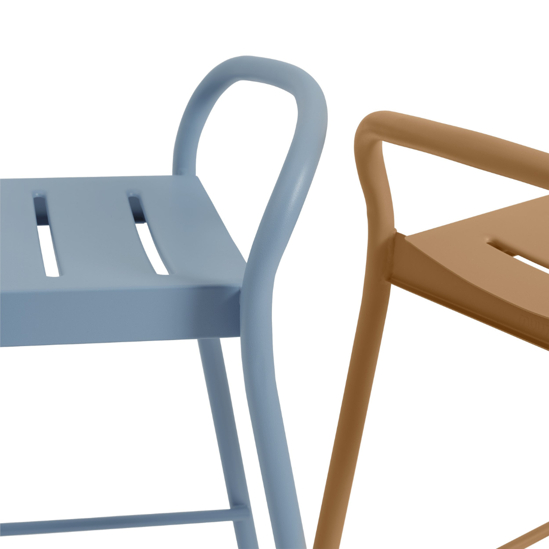 Linear Steel Counter Stool