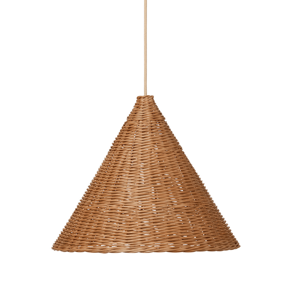 Set Of top Ten Suspension Doum, Handmade Natural Rattan lampshade, Halfa Franges Cone