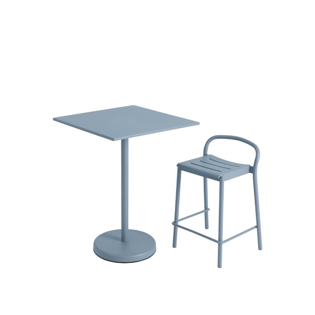 Linear Steel Counter Stool