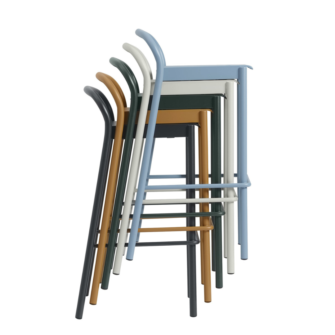 Linear Steel Bar Stool