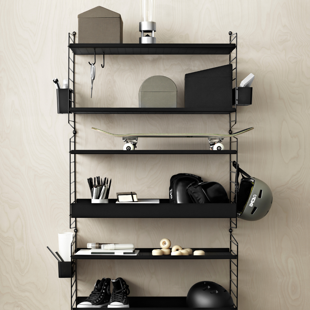 String Metal Shelf with Low Edge - 22.8 x 11.8