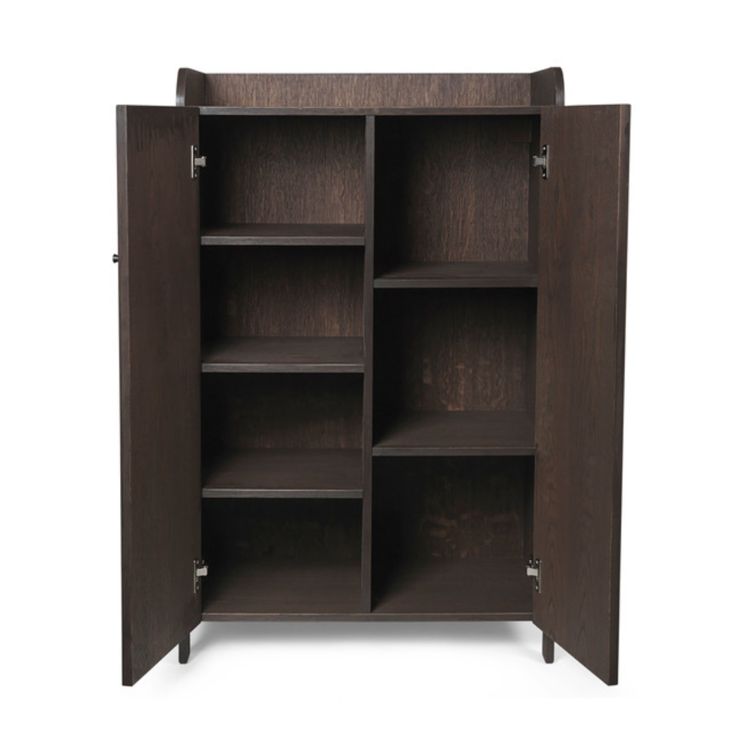 Sill Cupboard - Low Dark Stained Oak