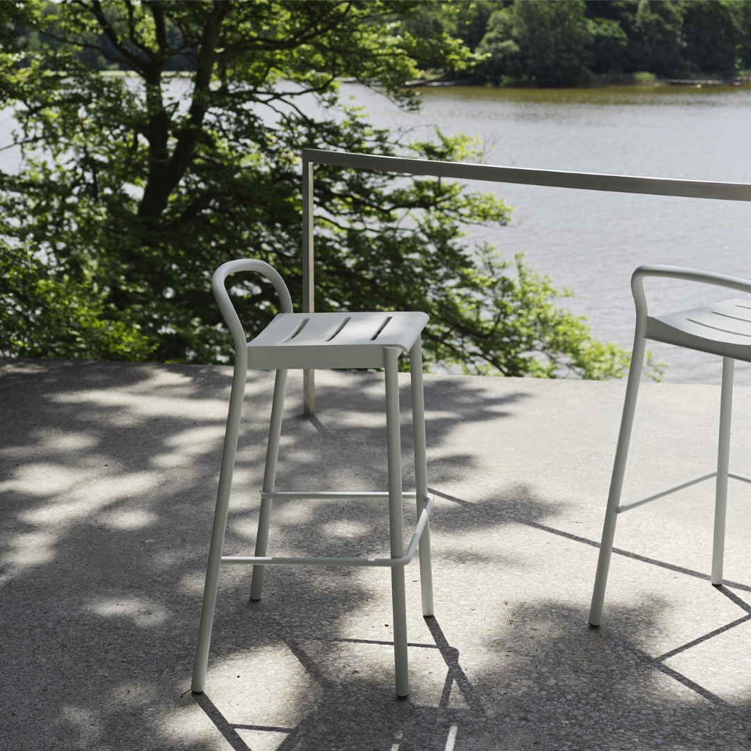 Linear Steel Counter Stool