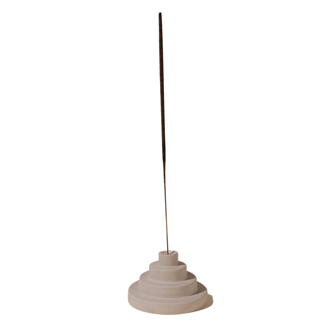 Ceramic Meso Incense Holder - Tan