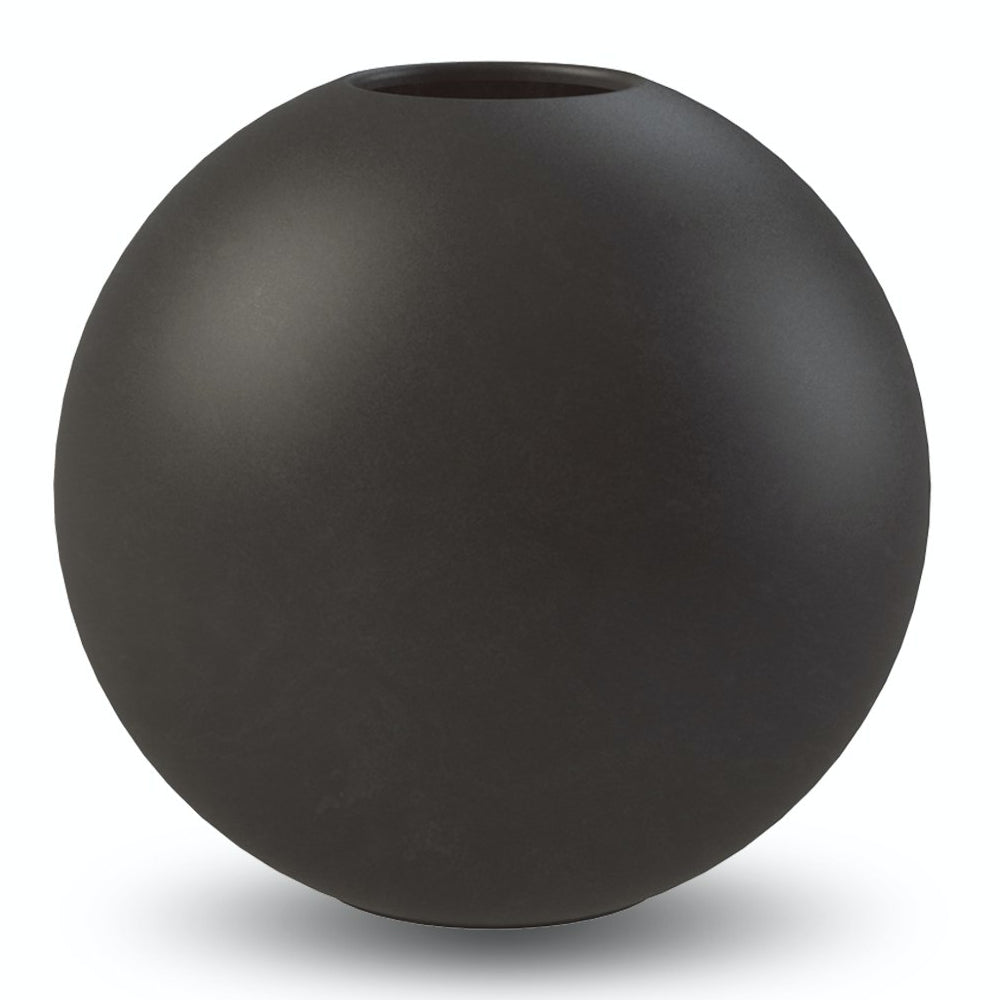 Ball Vase Black 20cm