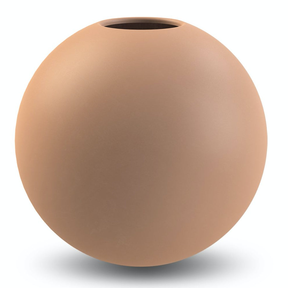 Ball Vase Cafe Au Lait 20cm