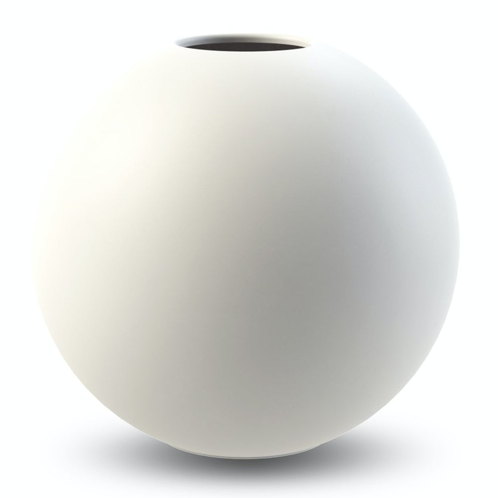 Ball Vase White 20cm