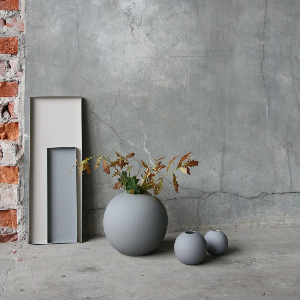 Ball Vase Grey 8cm