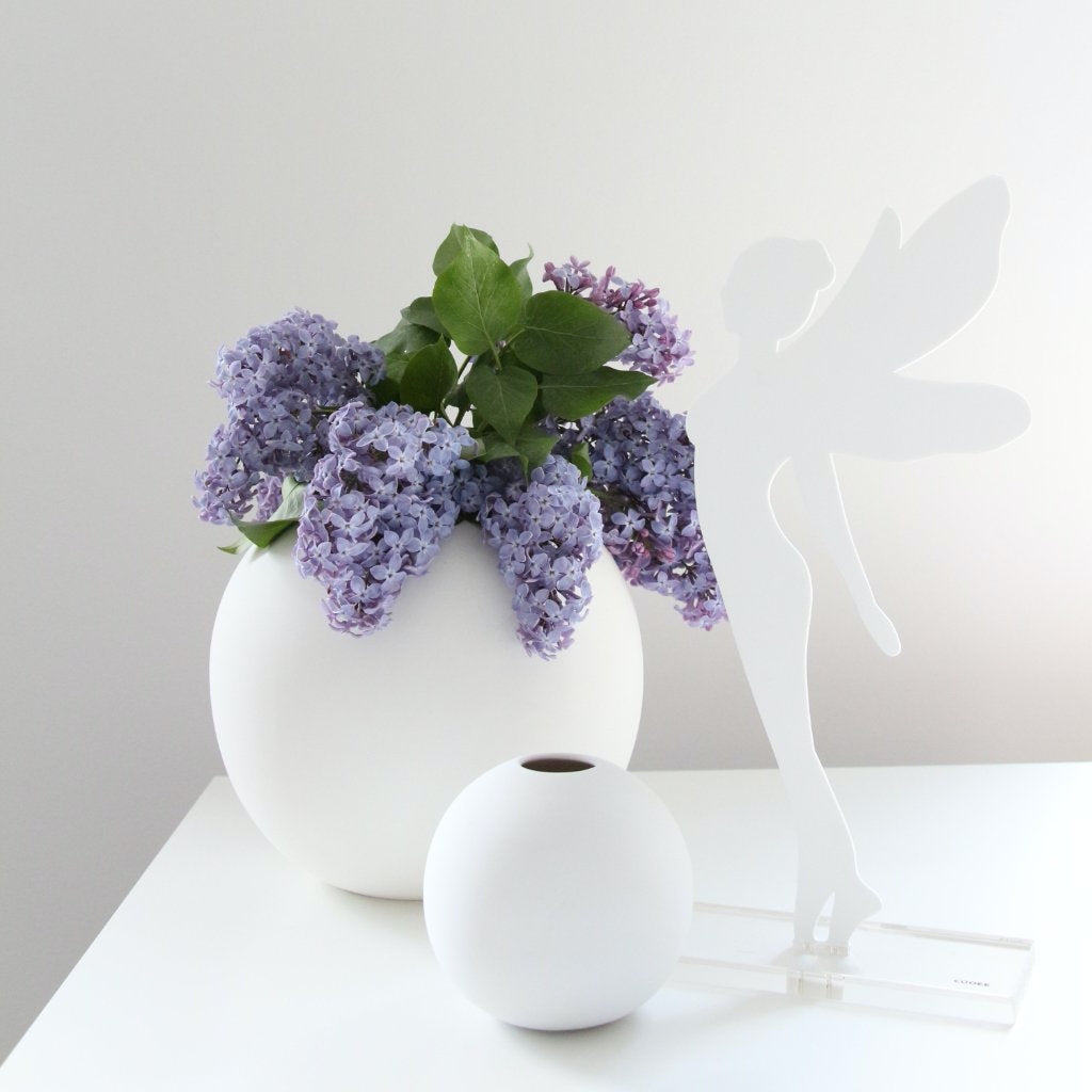 Ball Vase White 10cm