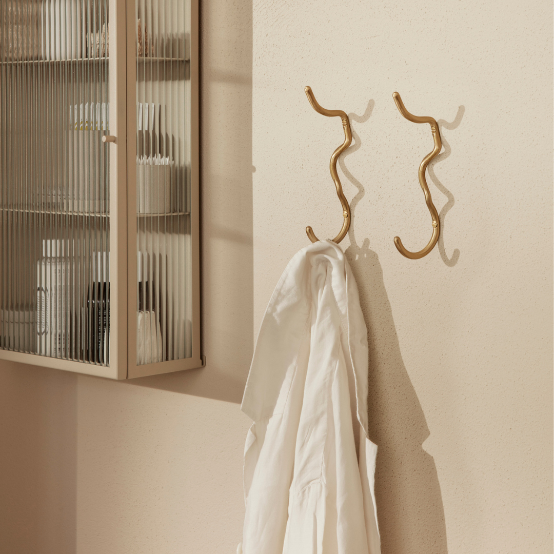 Curvature Hook - Brass